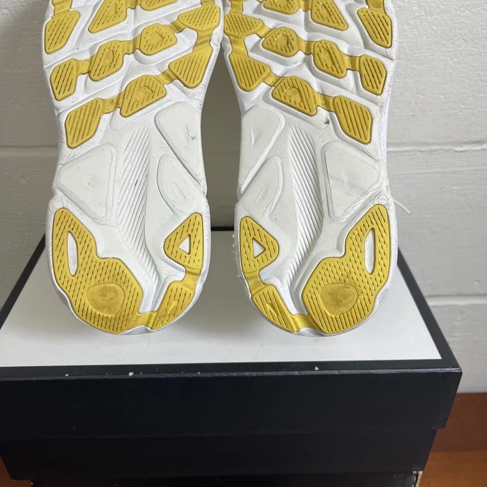 Hoka‎ One One Clifton 9 1127896-WTL White Lemonade Running Shoes Women's 10 B